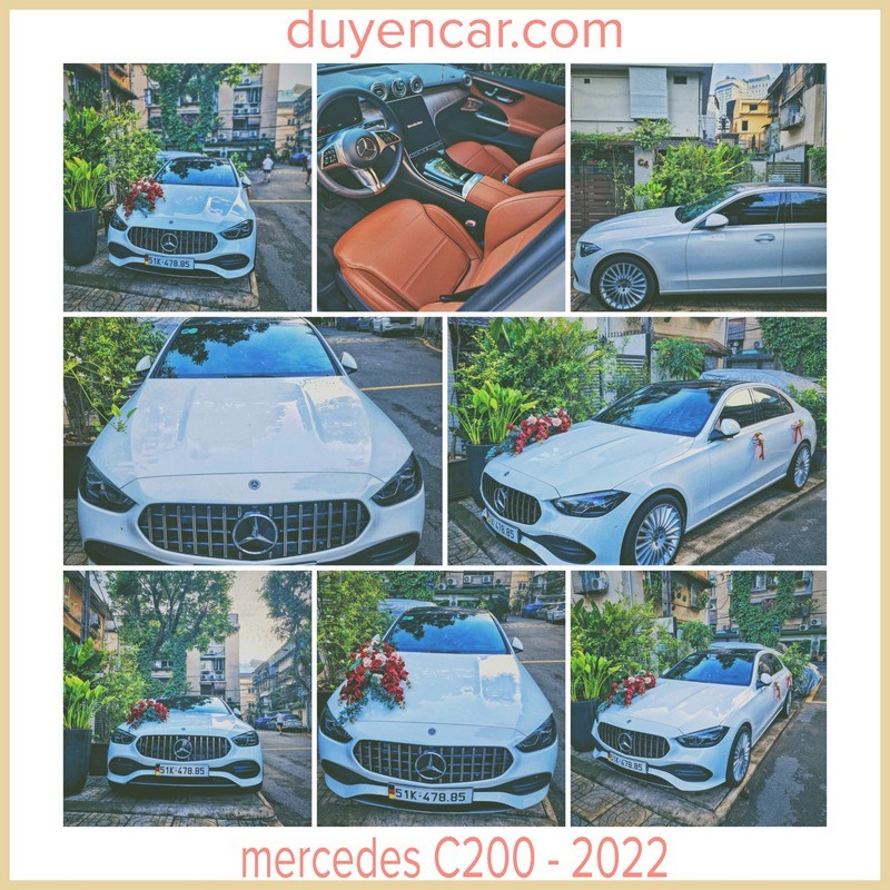 Thuê xe cưới Mercedes C200 - 2022